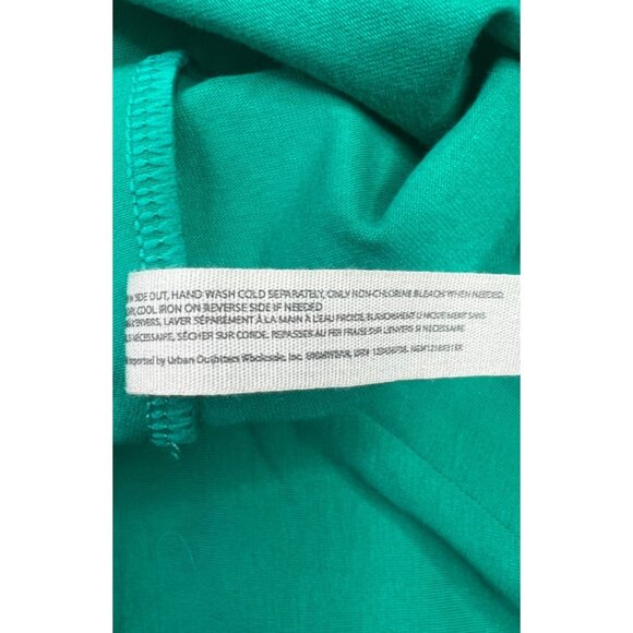 Free People Intimately High Noon Bodysuit Green Short Sleeve Cotton Blend Size L - Picture 6 of 13